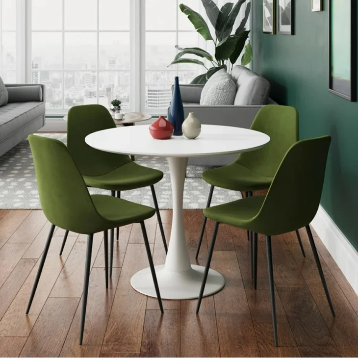 Green Fabric Plastic Leg Chair Green Fabric Plastic Leg Chair