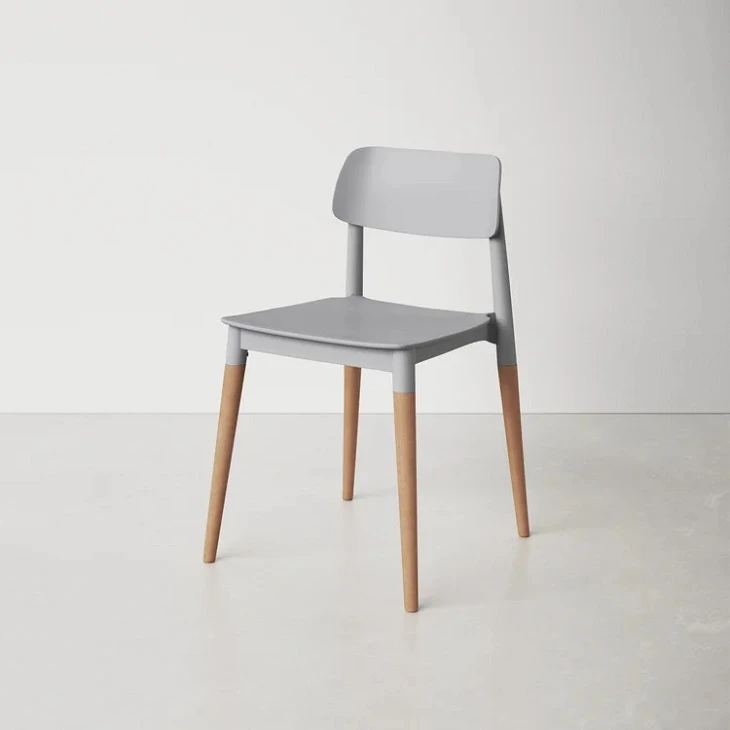 Simple Plastic Backrest Dining Chair Simple Plastic Backrest Dining Chair