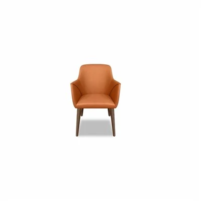 Cómoda silla Hilton de concha marrón